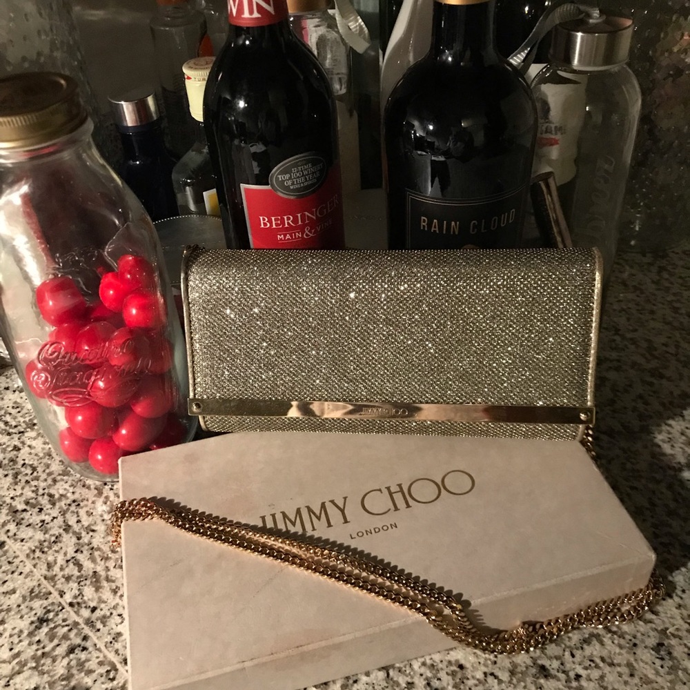 Jimmy choo bling crossbody clutch